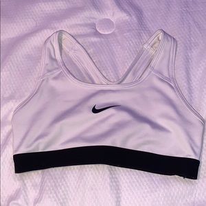 Nike White Sports Bra